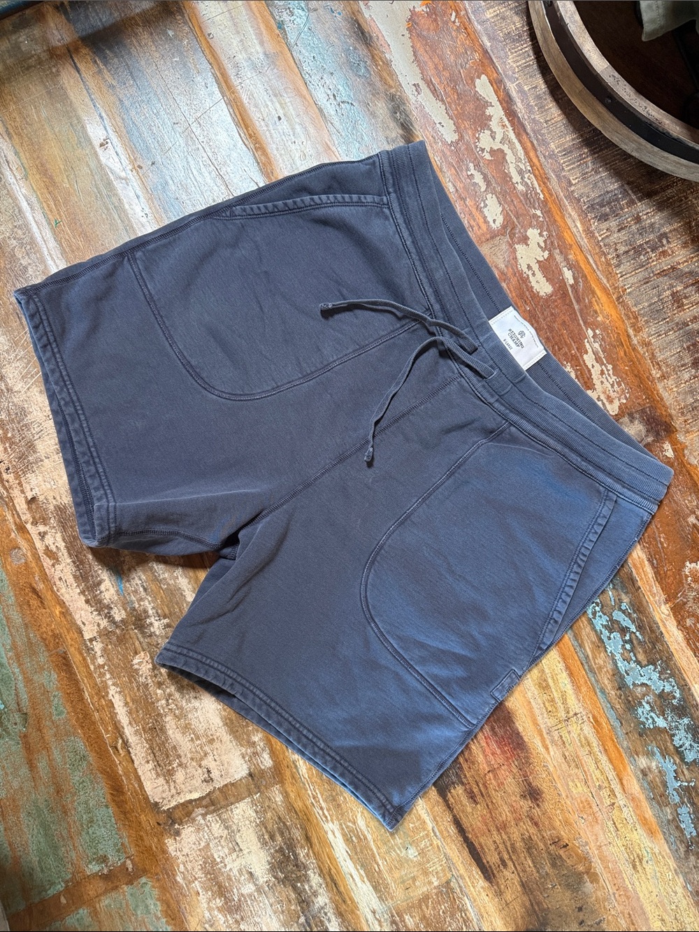 Reigning Champ Navy Blue Athletic Shorts